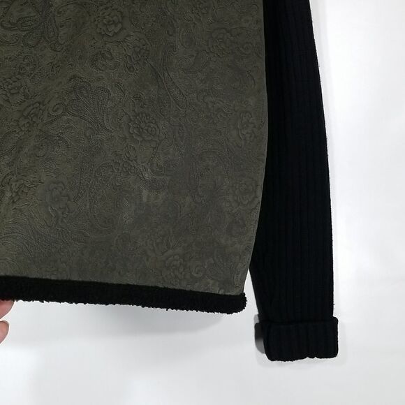 Coldwater Creek Cardigan Women's Medium Button Up Knit With Decorative Flowers - Picture 7 of 9